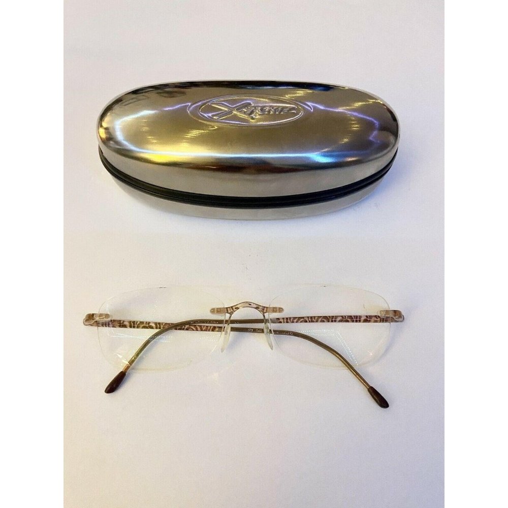 Silhouette Rimless SPX Titanium Pink & Brown Hinge
